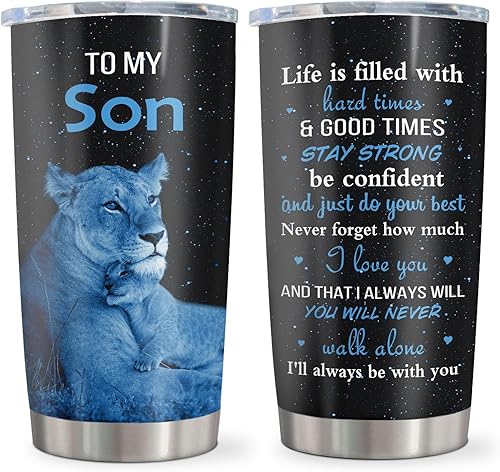 Miniatura 1 de Vaso de regalo para hijo de 20 onzas, regalos para hijo de mamápapá, regalos de cumpleaños para hijo, regalos para hijo adulto en el día de la boda,