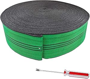 YLM1991 DLJWEB1021 Elastisches Gurtband Grün 70mm 12m