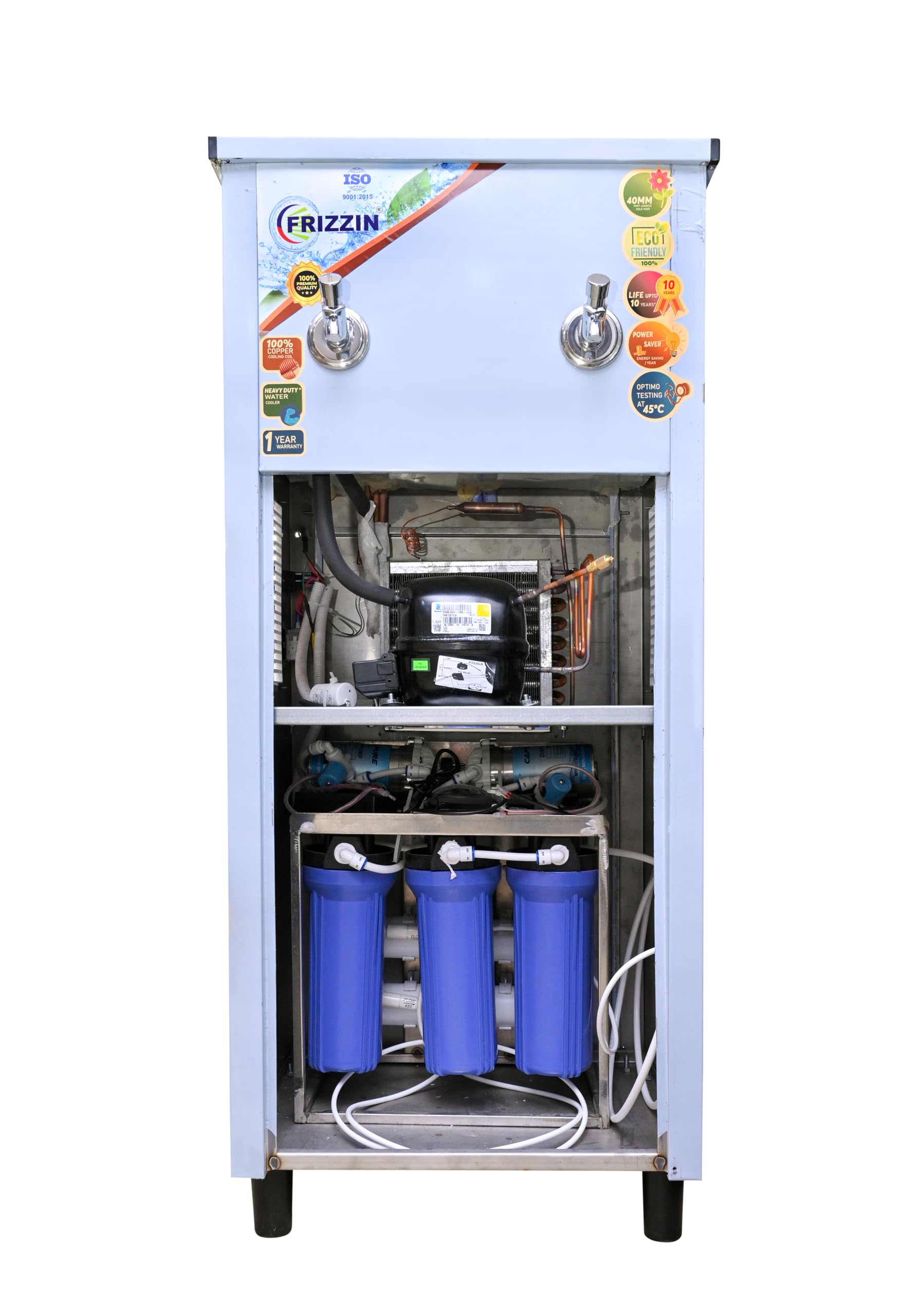 30 Liter Cold Drinking Water Cooler Stainless Steel Inbuilt 25 Lph R.o System with 100% Copper Cooling ISO Certified Power Saver-image-42