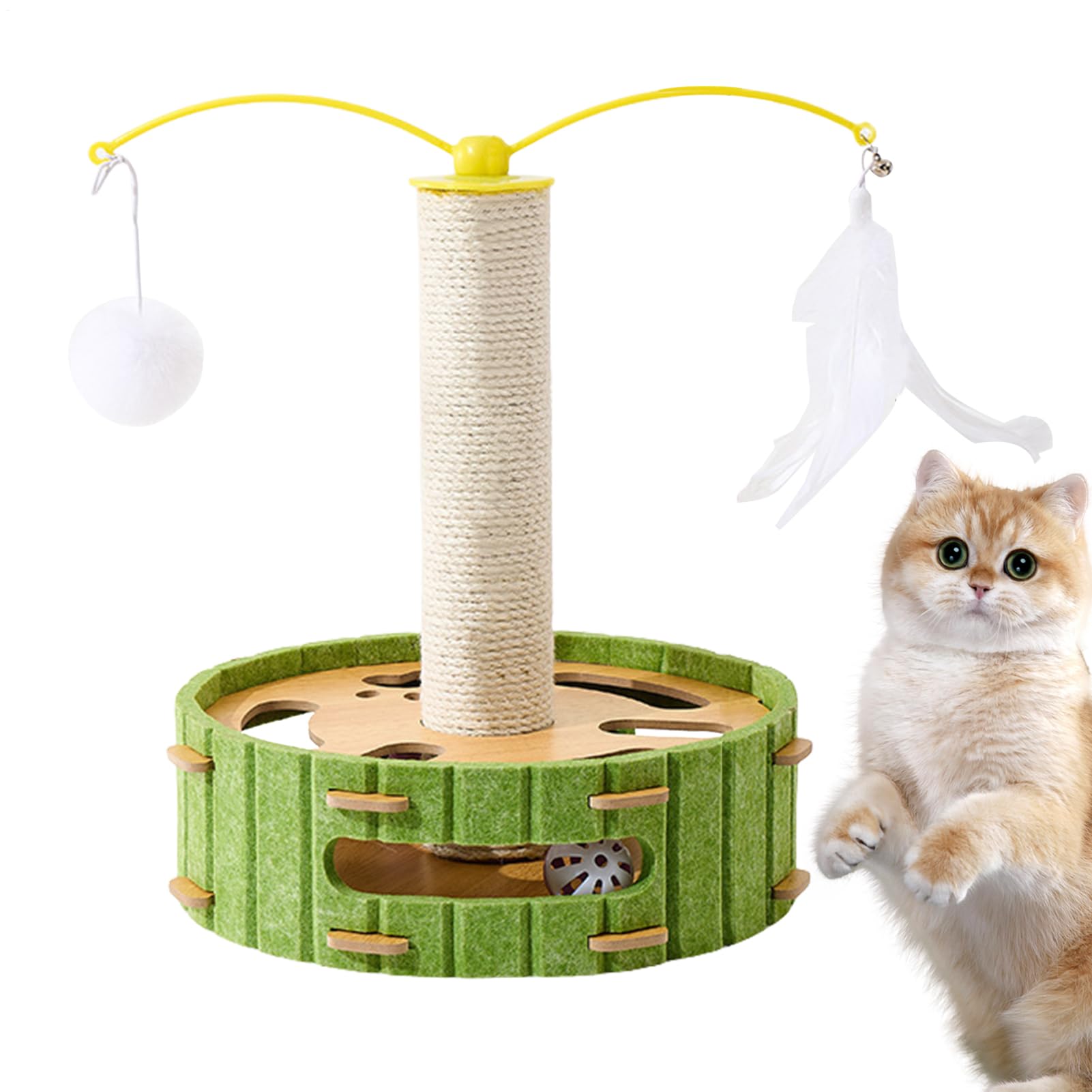 Arbre à , d'enrichissement avec Circuit à Balles - Grattoir à Chat