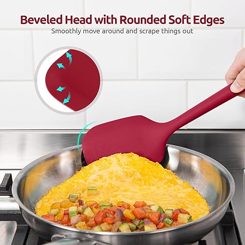 Miniatura 7 de U-Taste - Juego de utensilios de cocina de silicona accesorios de cocina de alta resistencia al calor de 13.6 pulgadas de largo, accesorios de