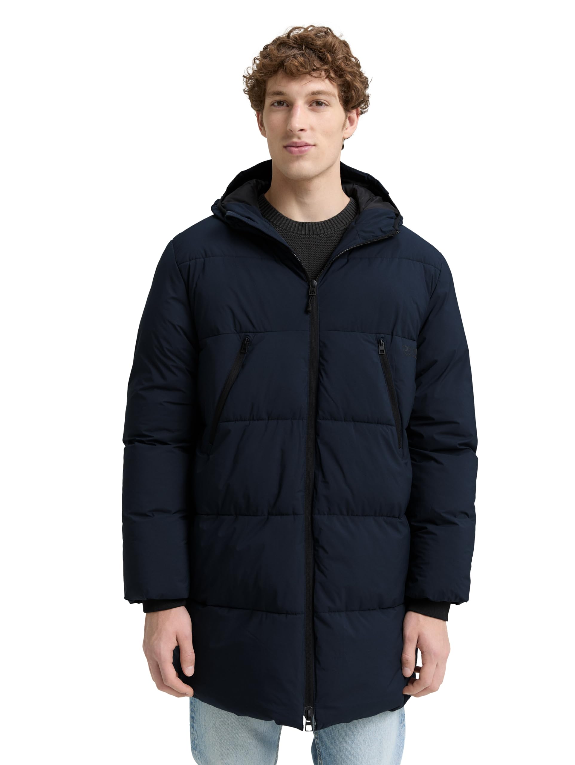 TOM TAILOR Denim Herren Puffer Parka mit Kapuze