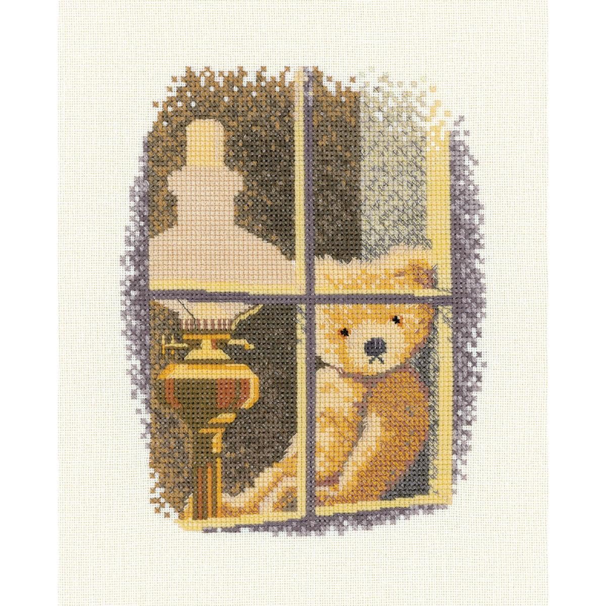 Heritage Crafts Cross Stitch Kit - William in The Window (Aida)