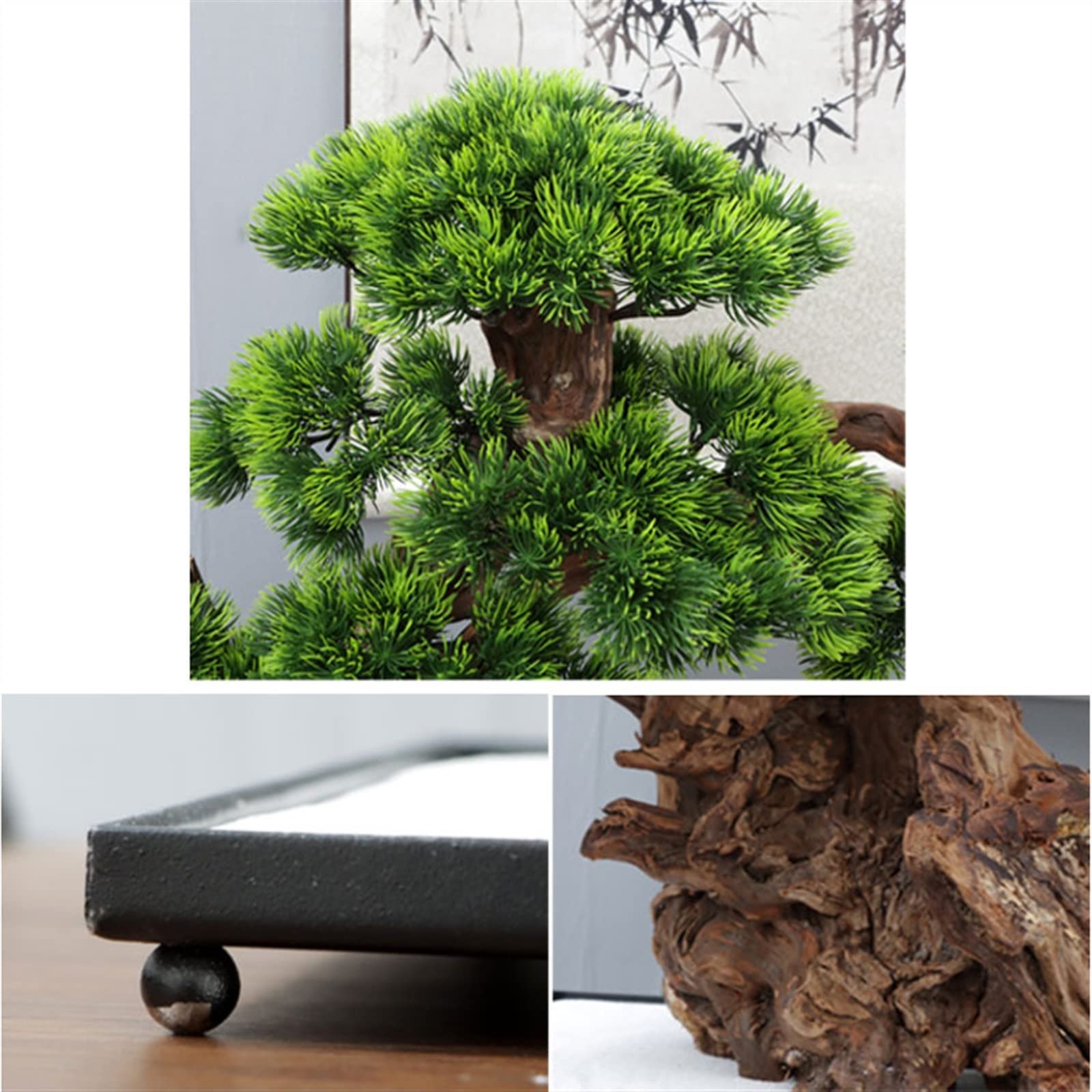 HASMI Artificielle Bonsaï Plantes artificielles bonsaï Arbre Faux Plantes Affichage de Bureau, Simulation pin Arbre Plante en Pot for la décoration de la Maison décor de Jardin Plante Artificielles