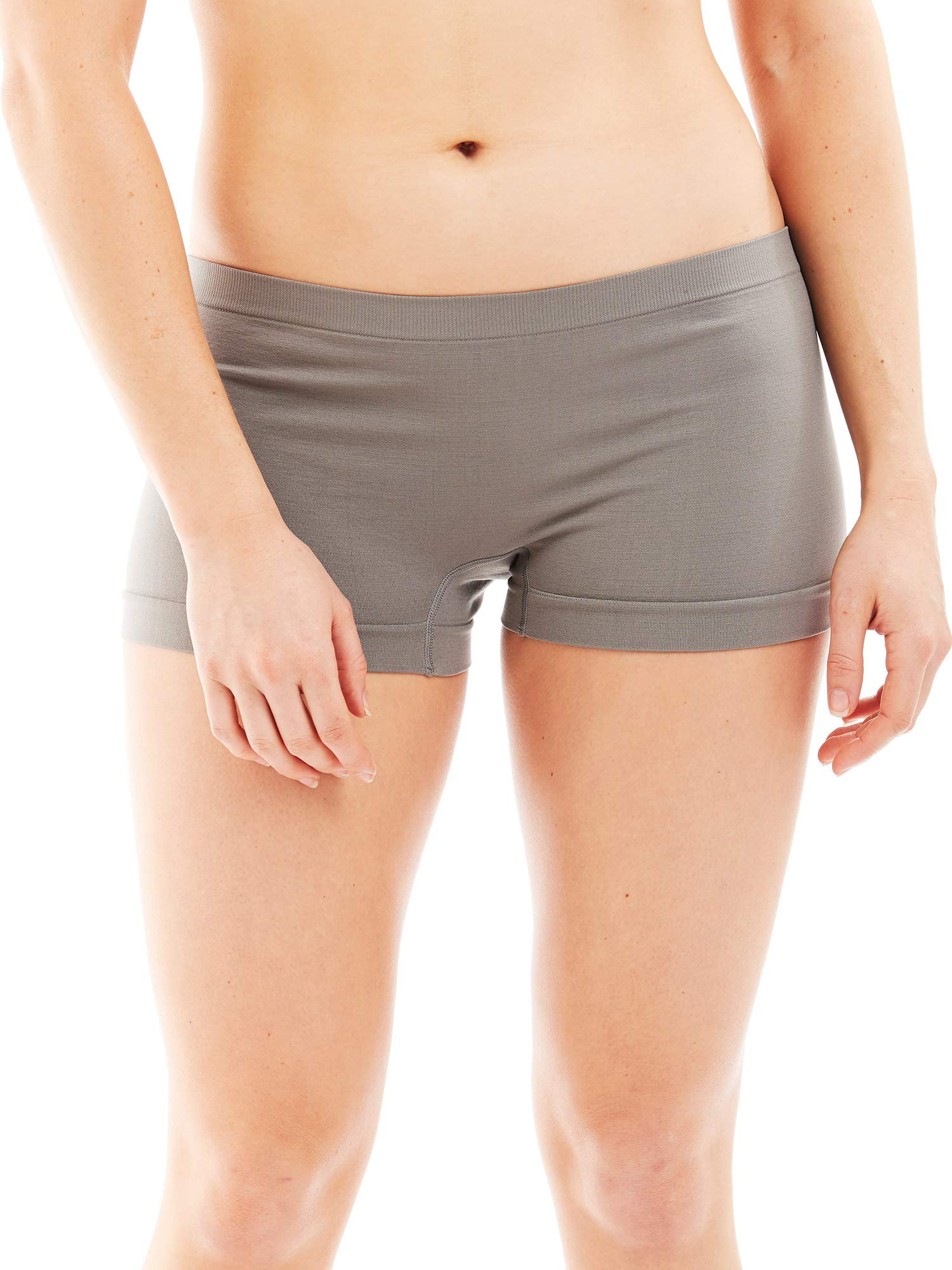 Caramel Cantina Bragas cortas de spandex de nylon para mujer 6 Pack 3X Plus Esencial