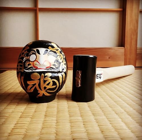 Miniatura 6 de KAKURI Martillo cincel de 13 oz (375 g) Martillo Daruma japonés para carpintería, herramienta de carpintero para cincelar, talla de madera, cara