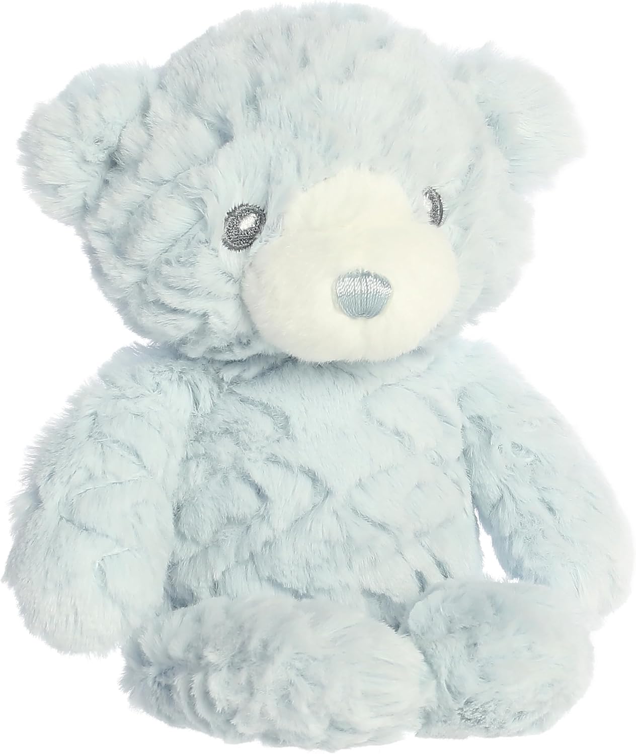 Aurora® Snuggly Huggy Bear™ Baby Stuffed Animal - Comforting Companion - Imaginative Play - Blue 7 Inches