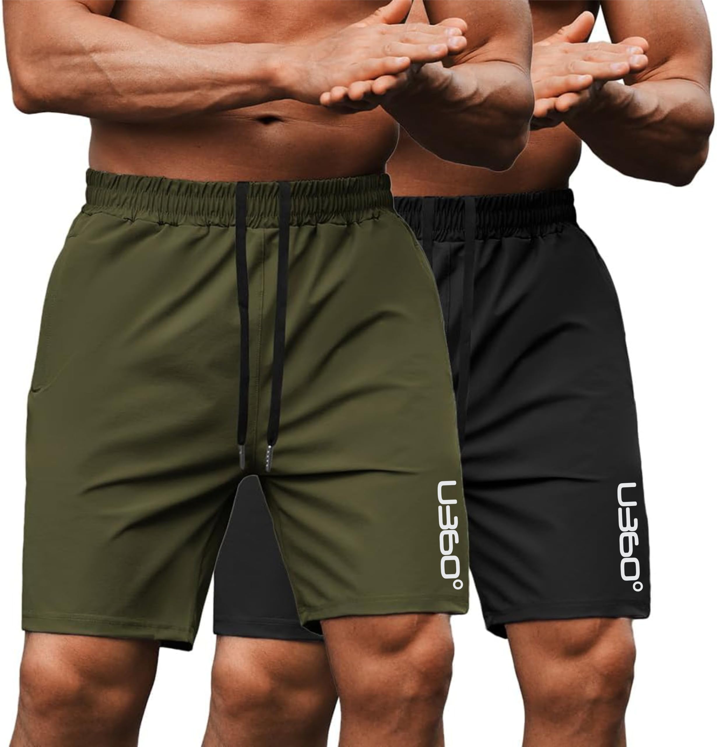 Men's Boxer Shorts Combo Pack of 2, Regular Fit, with Zippered Pockets, 75% Polyester 25% Cotton, Quick Dry, Stretchable, Breathable, Wrinkle Free-picture-11