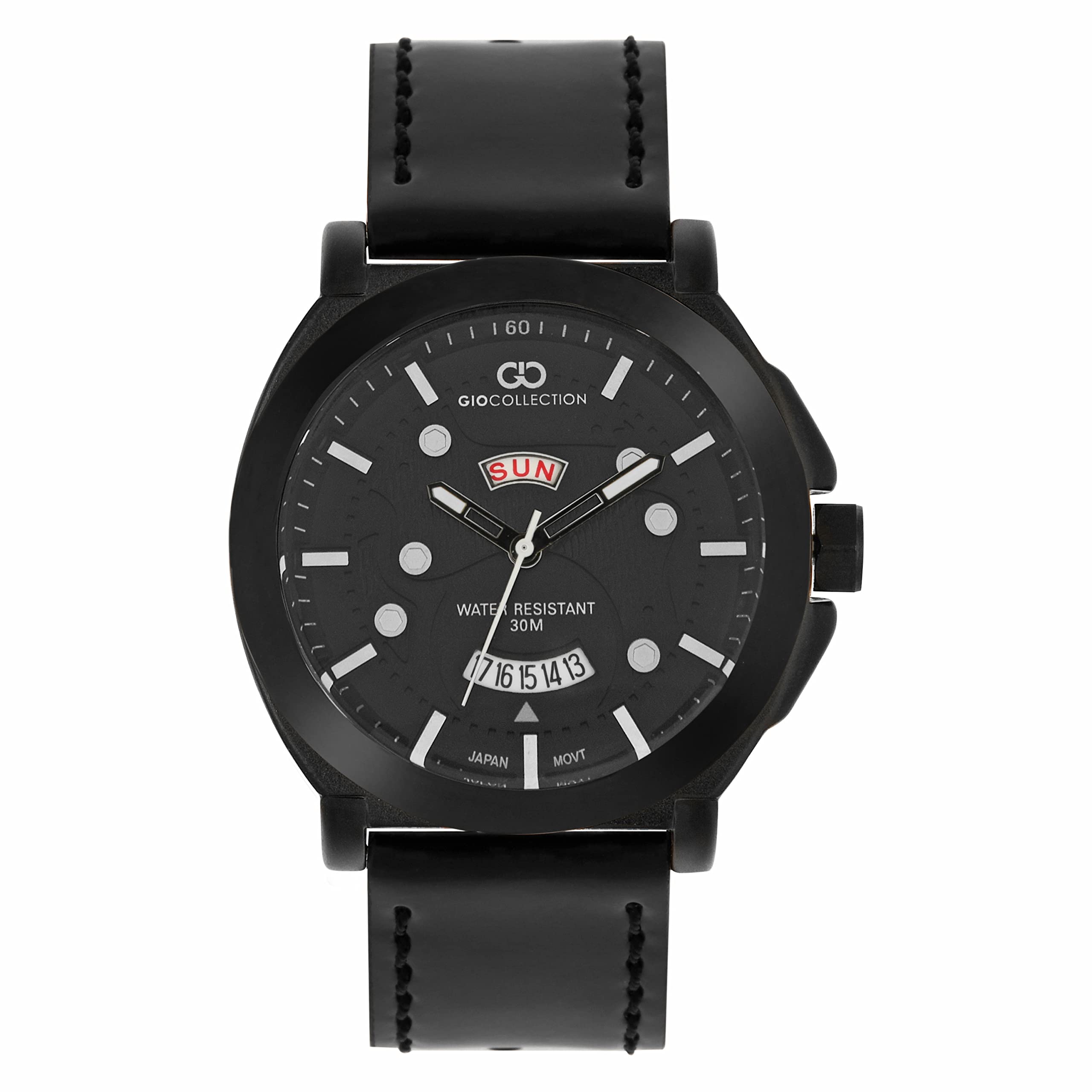 Gio Collection Mens Black Dial Analog Watch - G3024-22 (B09KCLJBHL) Amazon Price History, Amazon Price Tracker