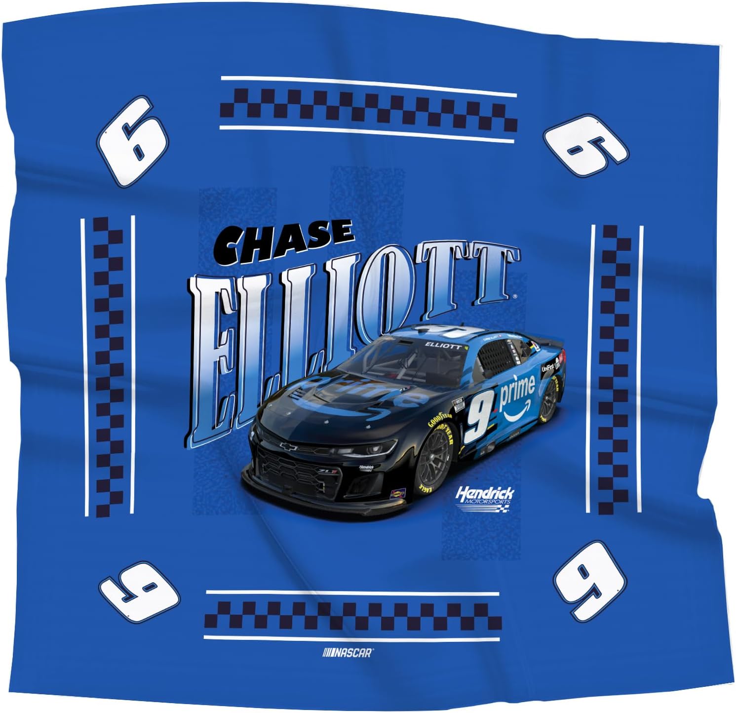 Northwest NASCAR Bandana, Officially Licensed Racing Fan Headwear Scarf, Lightweight Square Neck Wrap, 21 x 21 inches