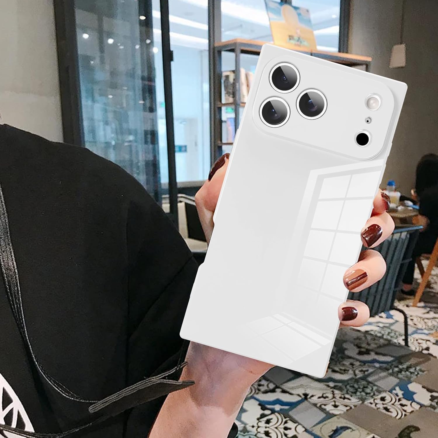 LSL Designed Case for iPhone 17 Pro White Soft TPU Bumper Anti-Drop Anti-Scratch Shock Absorption Protective Wireless Slim Cover - Image 7