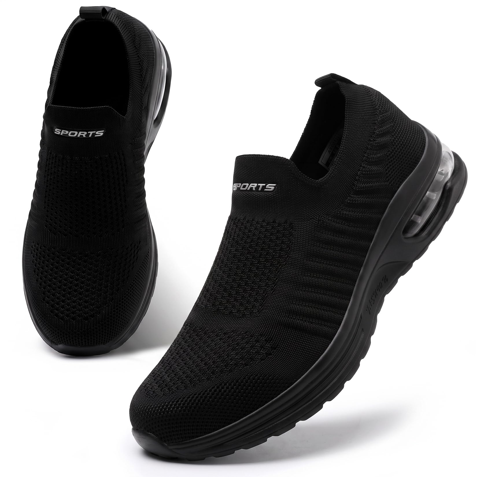 Littleplum Damen Slip On Schuhe Leicht Turnschuhe Bequem Atmungsaktiv Mesh Sneakers Sportschuhe