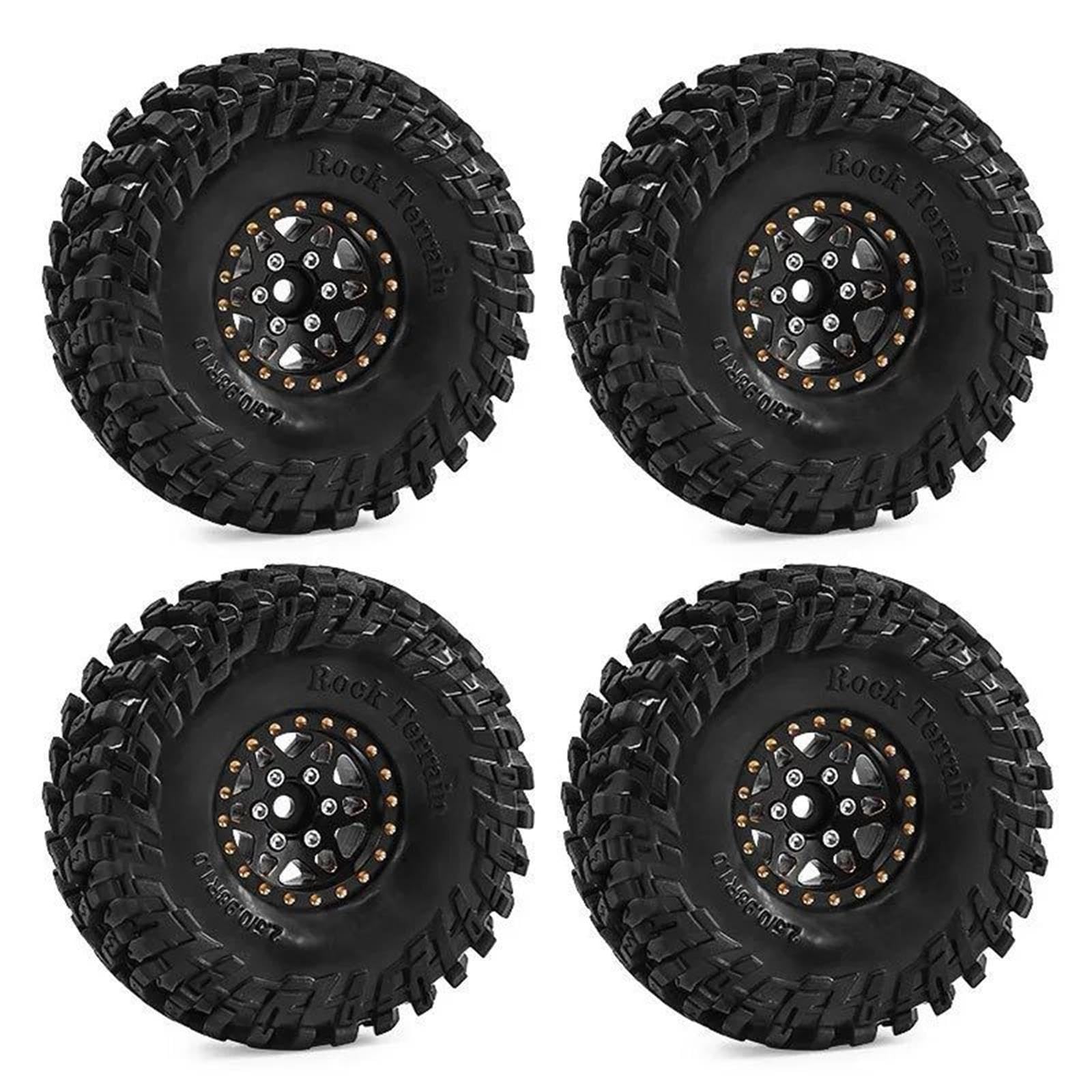 Metall Beadlock Felgennabe Reifen 64x24mm 7mm Für 1/18 1/16 RC Crawler