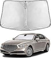 Vista 282 de EcoNour Parasol para parabrisas de camiones con bolsillo de almacenamiento Parasol reflectante de material 240T para protección contra rayos UV