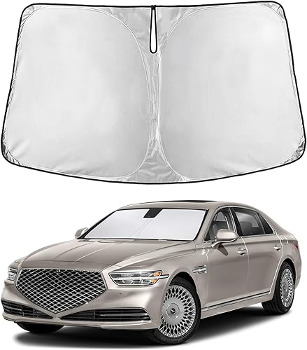 Miniatura 240 de EcoNour Parasol para parabrisas Rivian R1S / R1T 2022-2024 2025 2026, visera solar para parabrisas delantero y ventana, bloqueador de calor UV