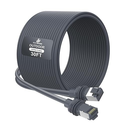 Miniatura 15 de Cable Starlink Gen3 de 20 pies, cable V3 estándar para exteriores para kit Starlink, núcleo de cobre 100% puro 26AWG, impermeable, cable de