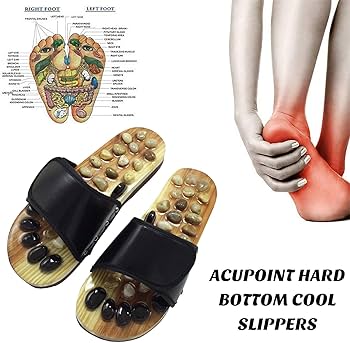 Pantoufles D'homme à Acupression - Massage Des Pieds - Motif Carreaux - Taille US 10.5