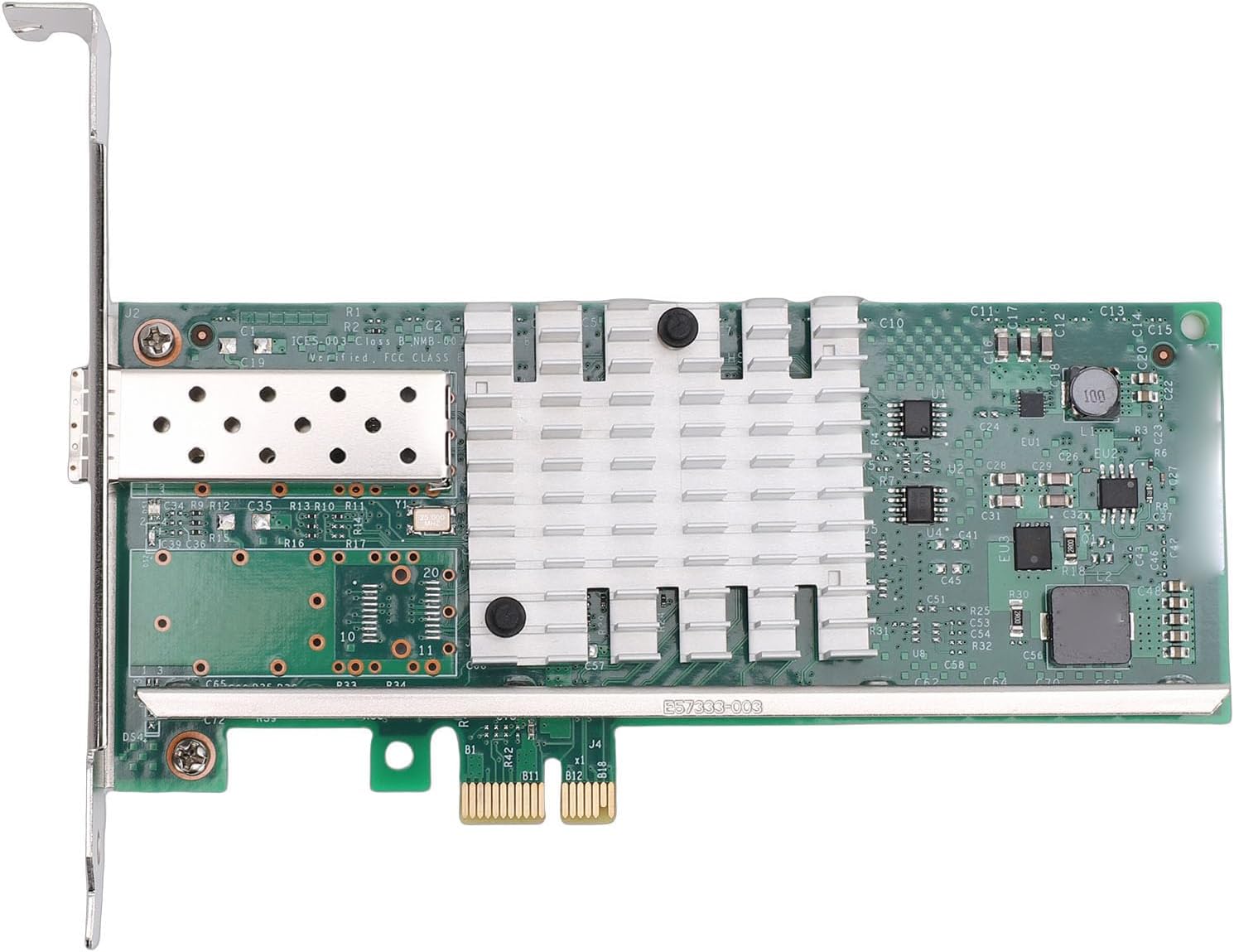 10GB PCIE X1 Network Card, SFP Fiber Ethernet Adapter with 82599EN Chip, Support for VMware Server