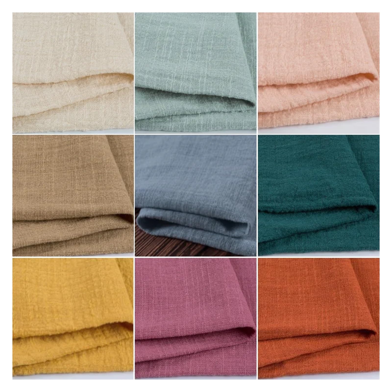 Tela Lino Tela De Lino Gasa Algodón Lisa | For coser, perfecto for ropa de mujer y forro de cortinas.