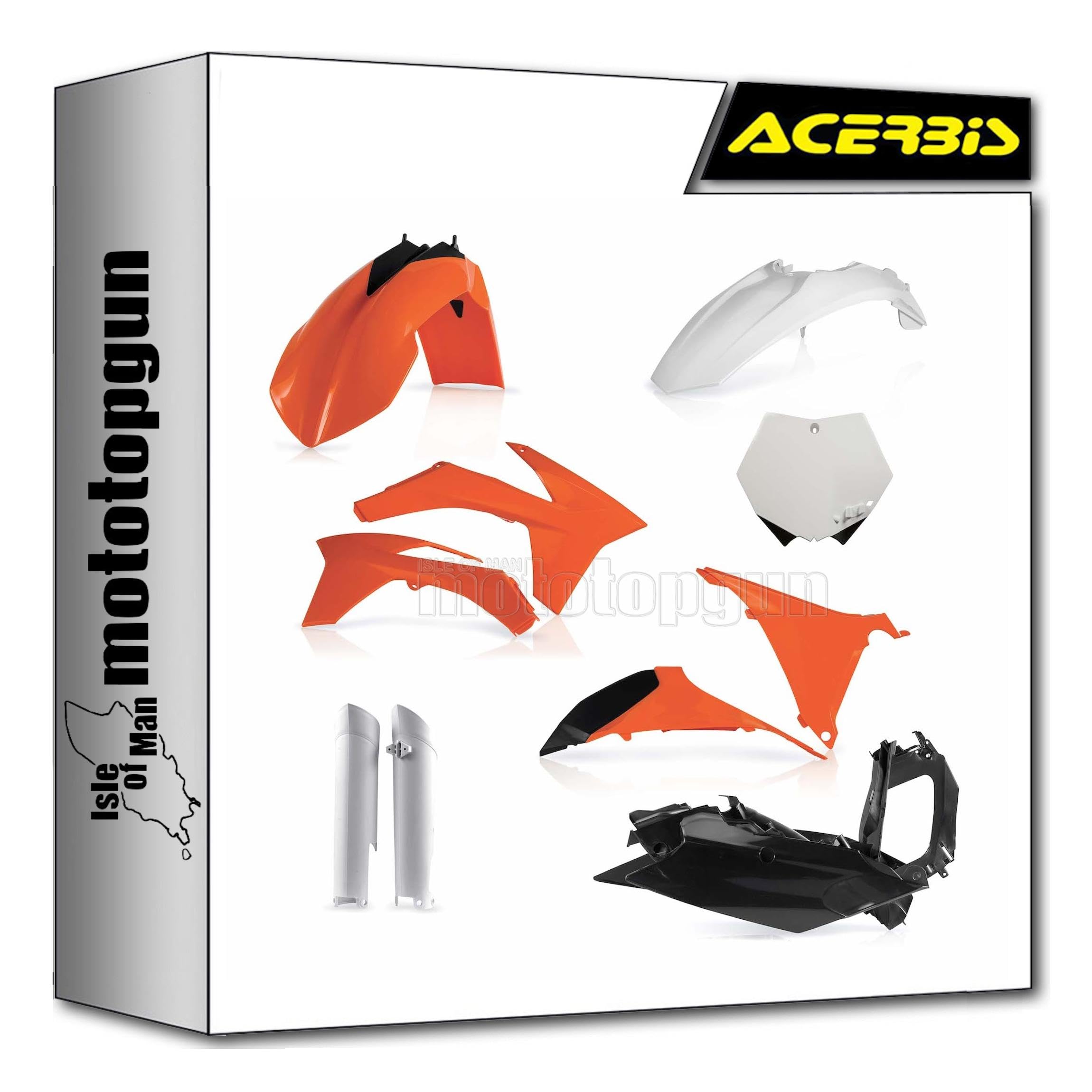 Cache carénage replica Acerbis haute résistance pour KTM SX 150 2011