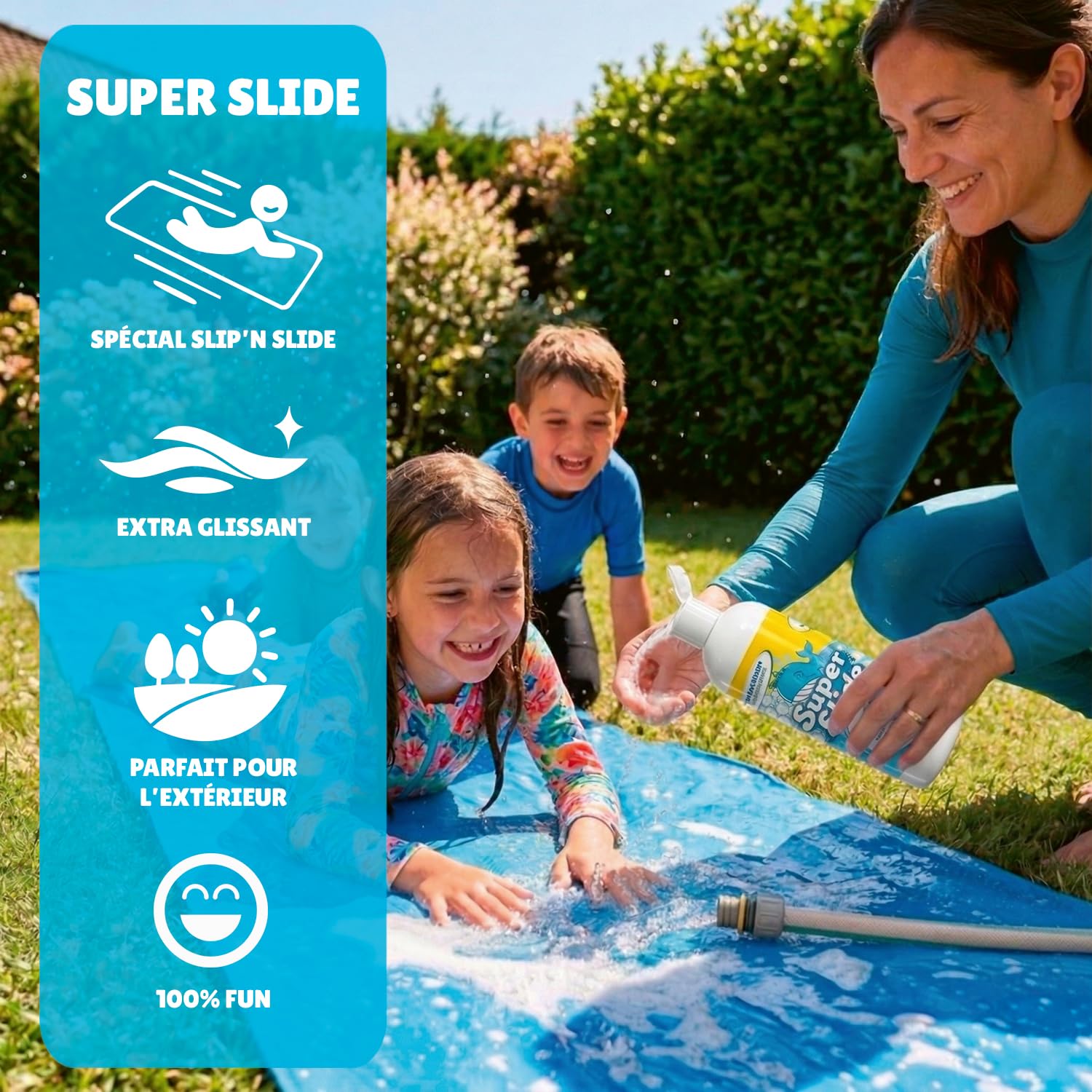 Original Cup Super Slide - Pack Savon Naturel Extra Glissant 1L - Spécial Ventriglisse - Savon Naturel - Fabriqué en France - Hypoallergénique - Jeu Eau Plein Air - Tapis de Glisse