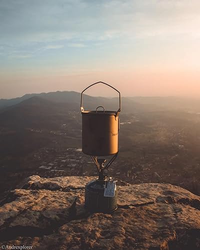 Miniatura 9 de Fire-Maple Alti Titanium Cup | Ultralight Camping Mug with Scale | Foldable Drinkware for Coffee Tea | Ideal for Hiking Backpacking and Camp Use