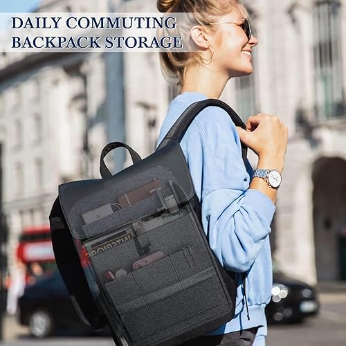 Miniatura 4 de APSOONSELL Organizador de mochila, organizador de bolsa de fieltro para mochila de hombro