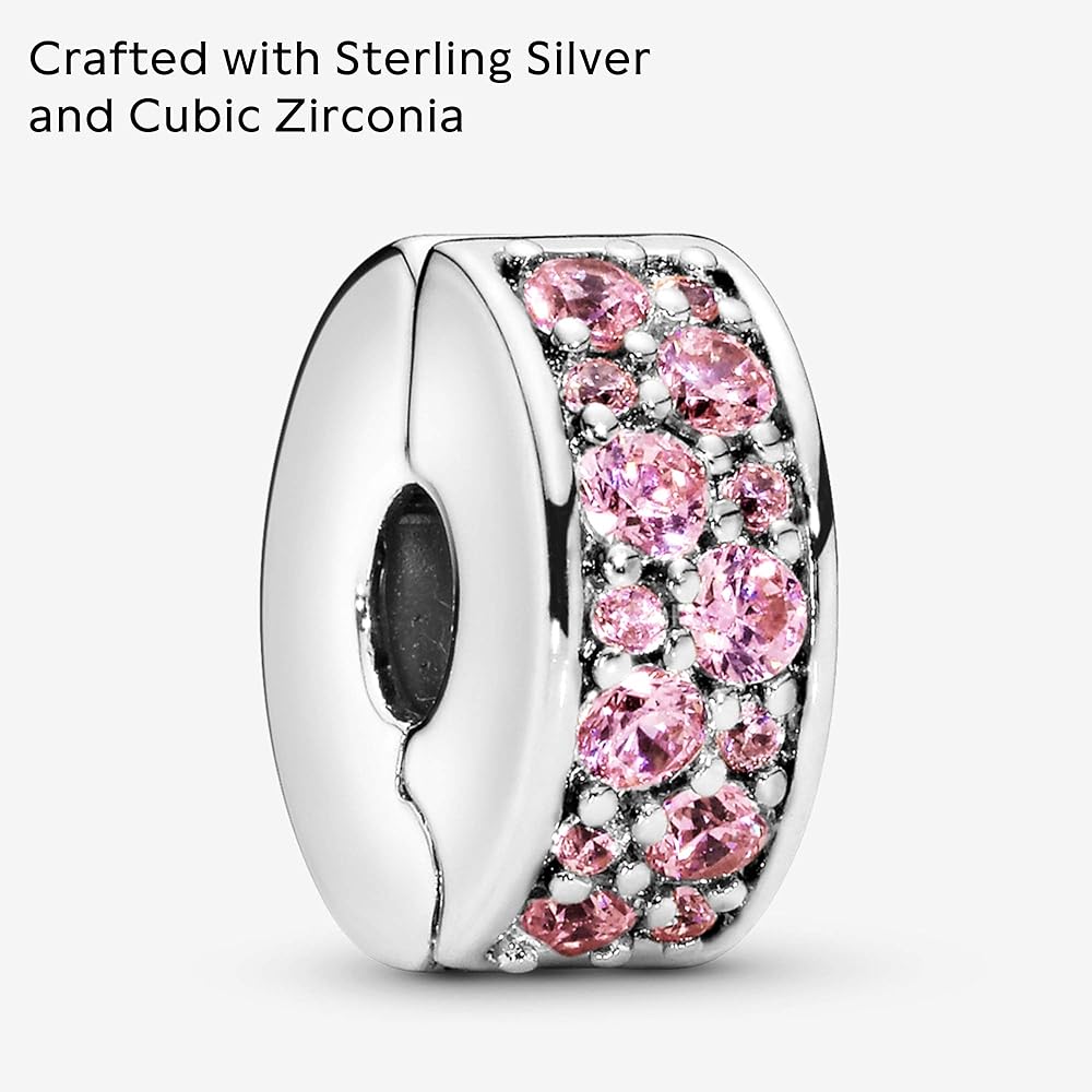 Amazon | [パンドラ] Pandora Pink Shining Elegance クリップ