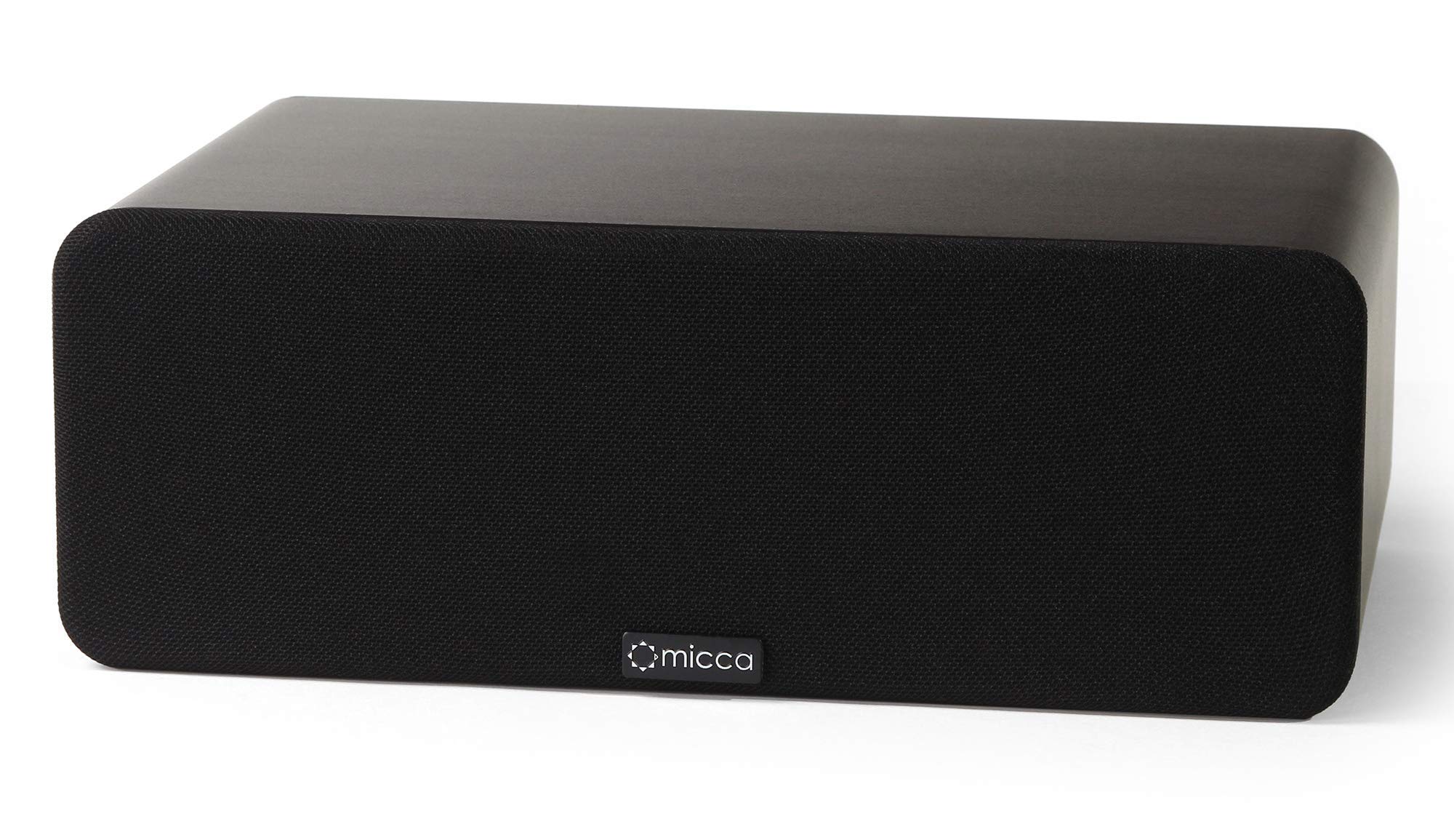 Micca OoO Center Channel Bookshelf Speaker With 3-Inch Woofers And Silk Tweeter Dark Walnut Each