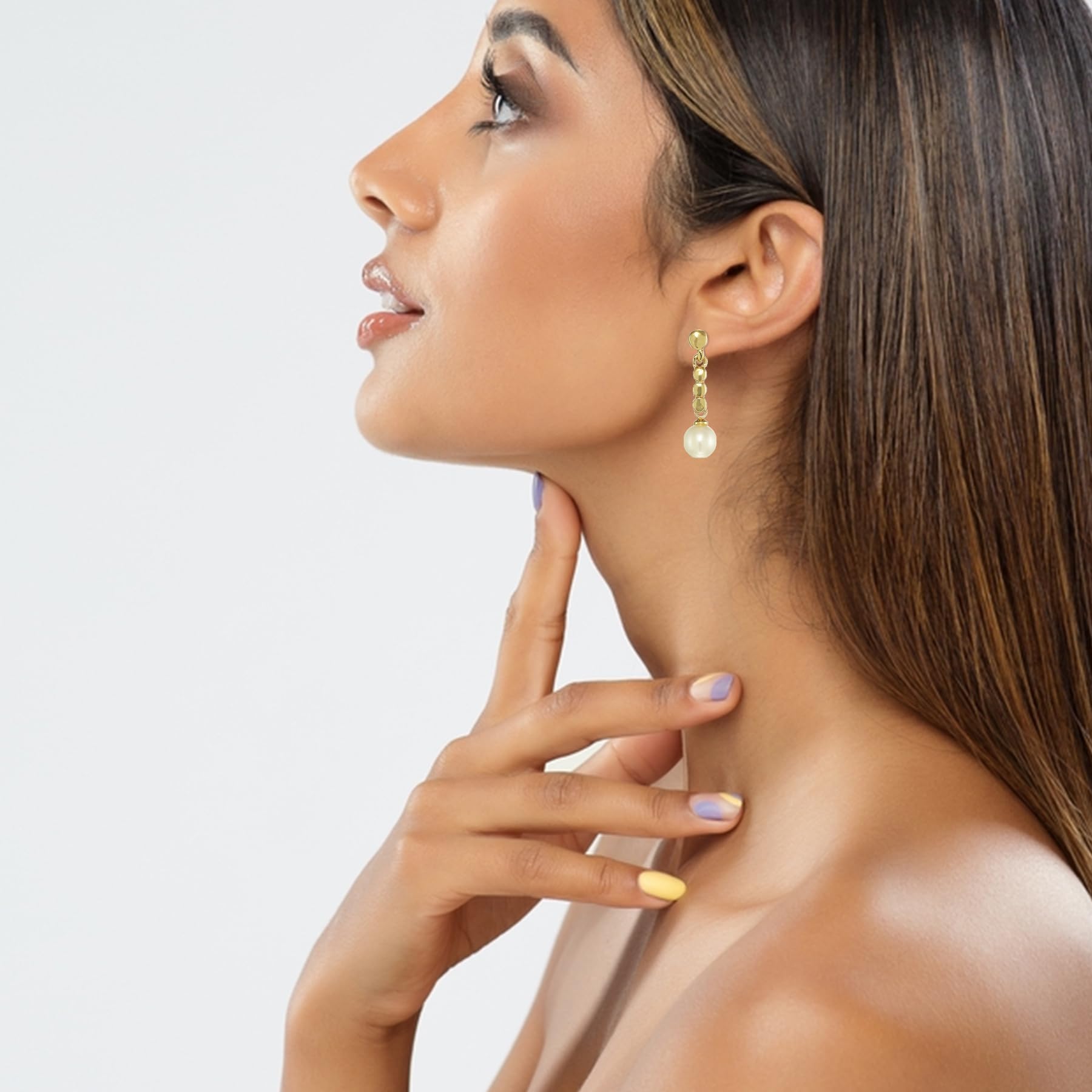 Estele Latest Pearl Collections Drop Earrings For Girls & Women (B08D7NQ5D7) Amazon Price History, Amazon Price Tracker