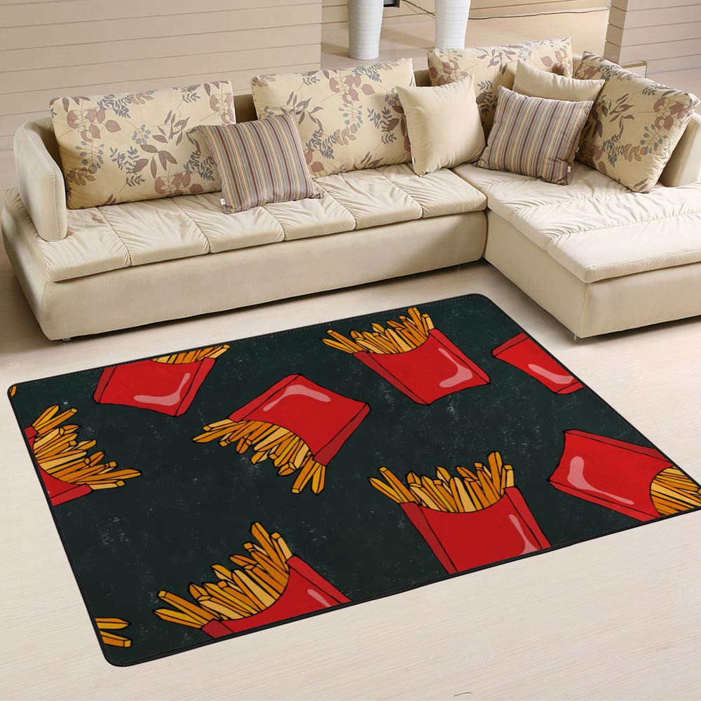 Tapis résistant lavable Ruchen grand tapis salon 63x48