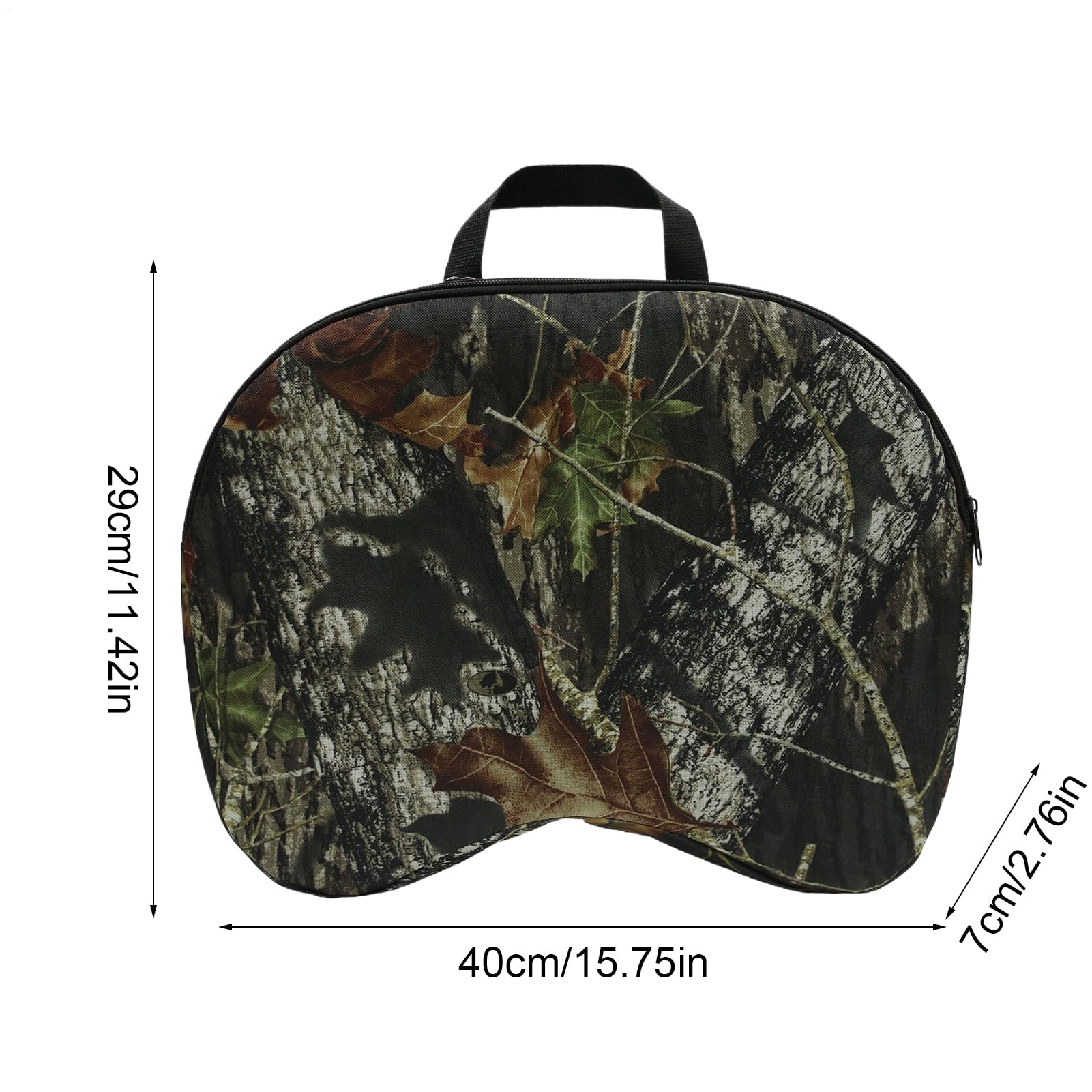 Hunting Seat Pad, Camping Cushion, Outdoor Mat, Lightweight Thickened Foam, Waterproof Zipper Closure, Portable Comfort for Hiking, Trekking, Birthday Holiday Present Use 15.75x11.42x2.76 Inches