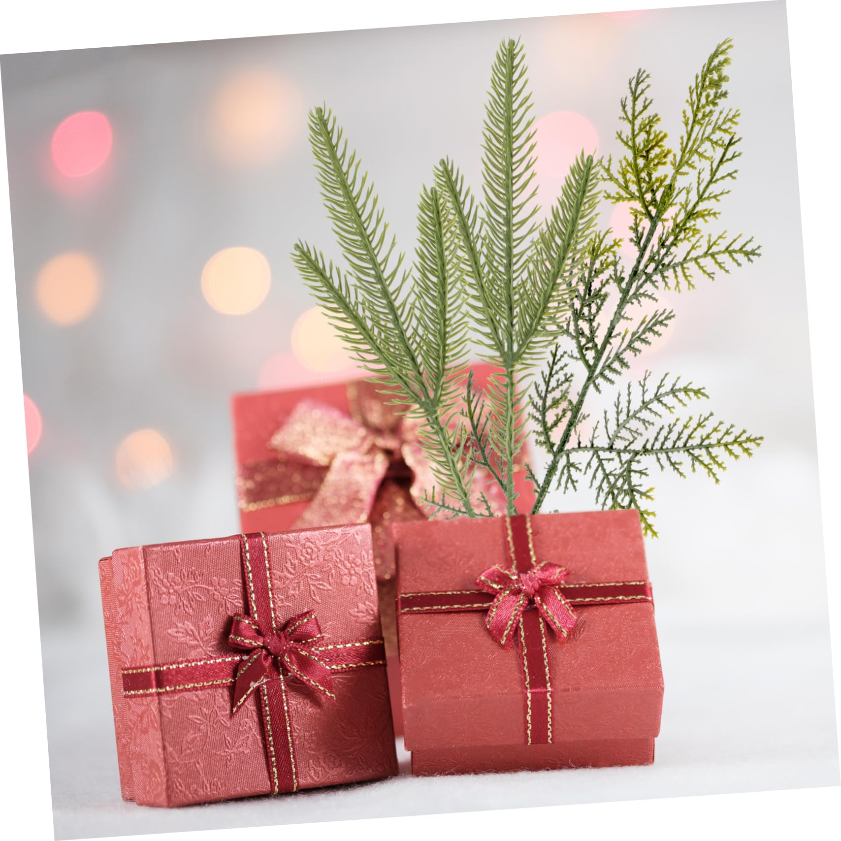 Zerodeko 50stücke Künstliche Tannenzweige Mit Pine Needles Für Weihnachtsdekoration Zweige Für Garlands Und Christbäume Für Festliche Anlässe