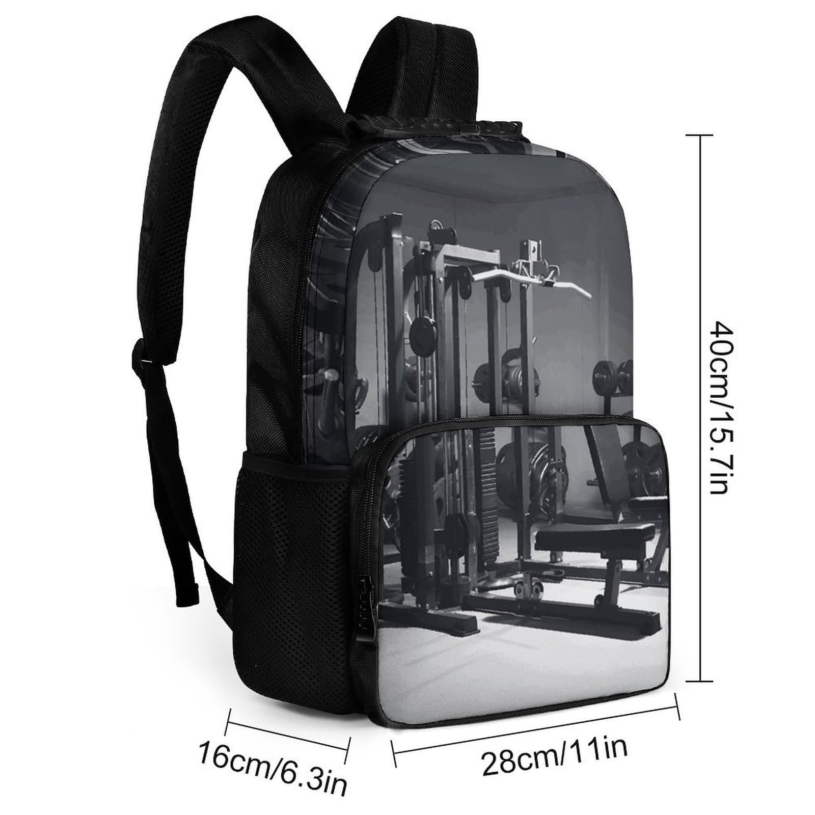 Zaino per attrezzature da palestra, leggero, casual, borsa da lavoro, resistente, design classico per l'uso quotidiano