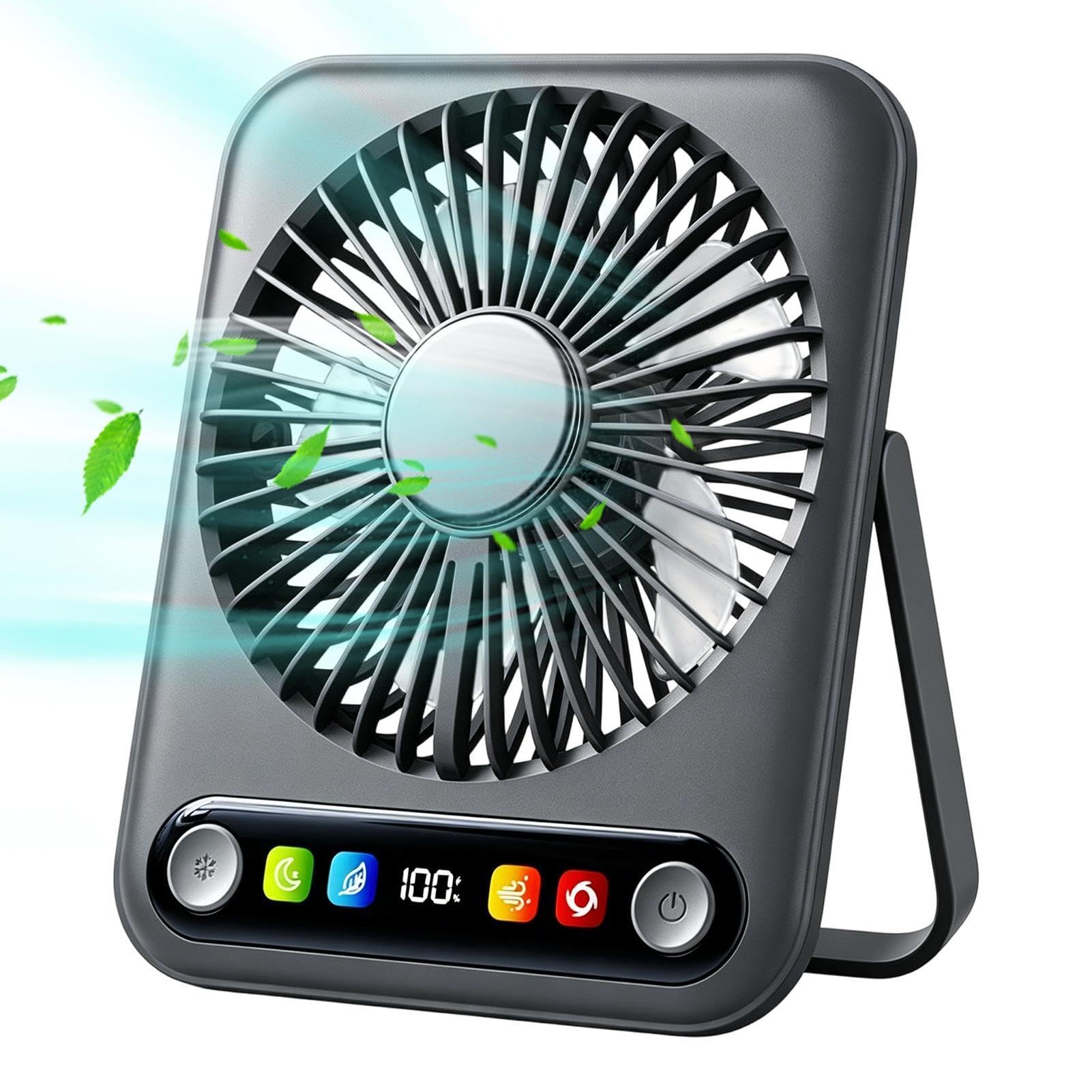 Ventilatore Da Scrivania E Silenzioso Display Digitale 100 Velocità 3000mAh