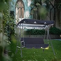 Vista 6 de Cubierta de repuesto para toldo de columpio, toldo de repuesto para columpio de patio al aire libre, cubierta de repuesto para toldo de columpio