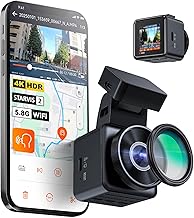 VANTRUE Drive Recorder 4K UHD 8 mp STARVIS 2 IMX678 Small Dash Cam with WiFi HDR/GPS Ultra Night Vision Enhanced License Plate Recognition 24-Hour Parking Surveillance 158° Wide Angle Voice Control