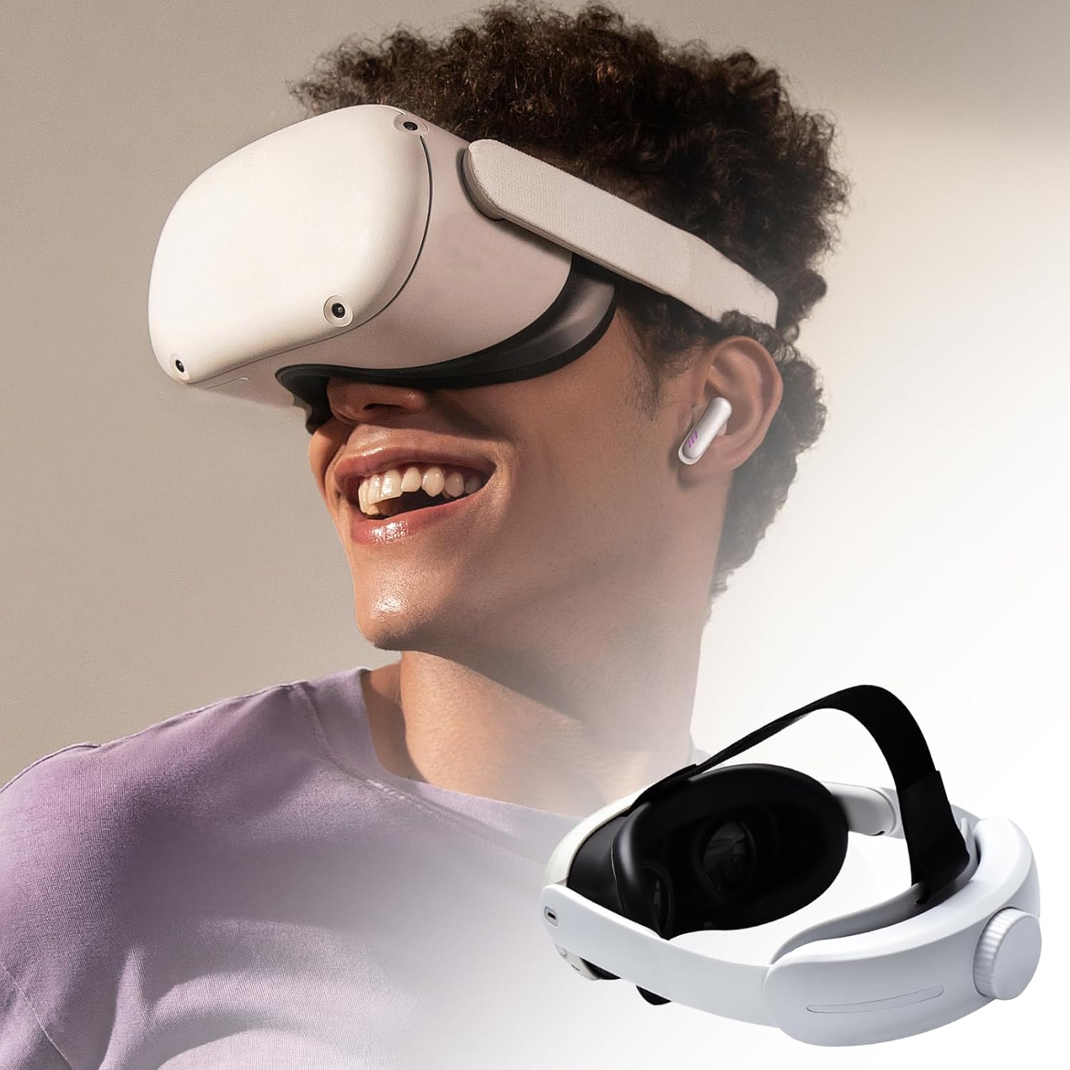 調節可能なバーチャルリアリティヘッドストラップ 交換用 快適で安定したヘッドウェア 調節可能なサポートアクセサリー