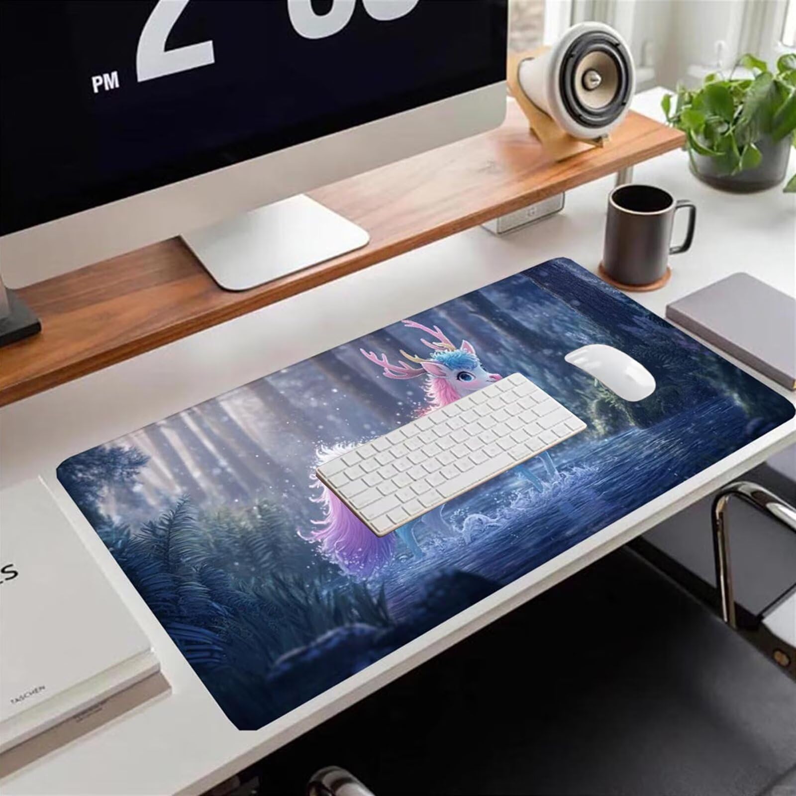 Gamingowa podkładka pod mysz 1200 x 600 x 3 mm, XXL, wodoszczelna, odporna na ścieranie, z przyszytymi krawędziami, podkładka na biurko, poprawia prędkość i precyzję, do komputera, laptopa, komputera