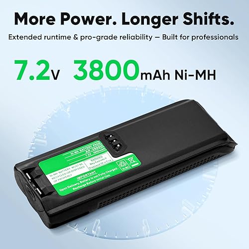 Miniatura 3 de ExpertPower Batería NiMH de 7.2V 3800mAh para Motorola XTS3000XTS3500XTS4250XTS5000, MTP200MTP300, MTX838MTX960 - Reemplaza a NTN8923, NTN8294,