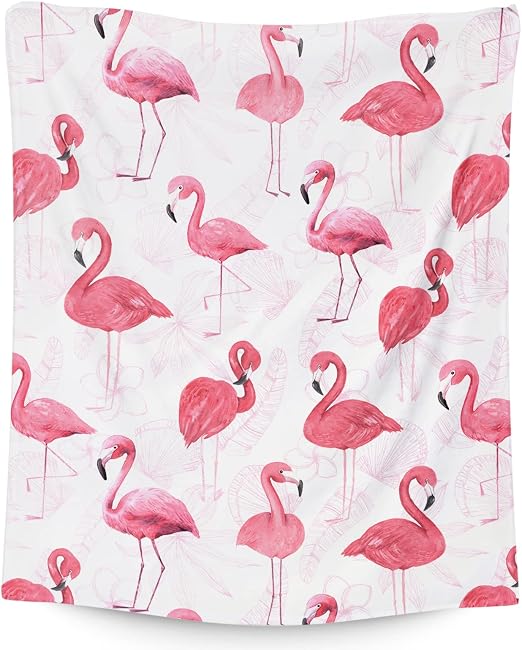 Sugar + Maple Large Stretchy Blanket - Flamingo