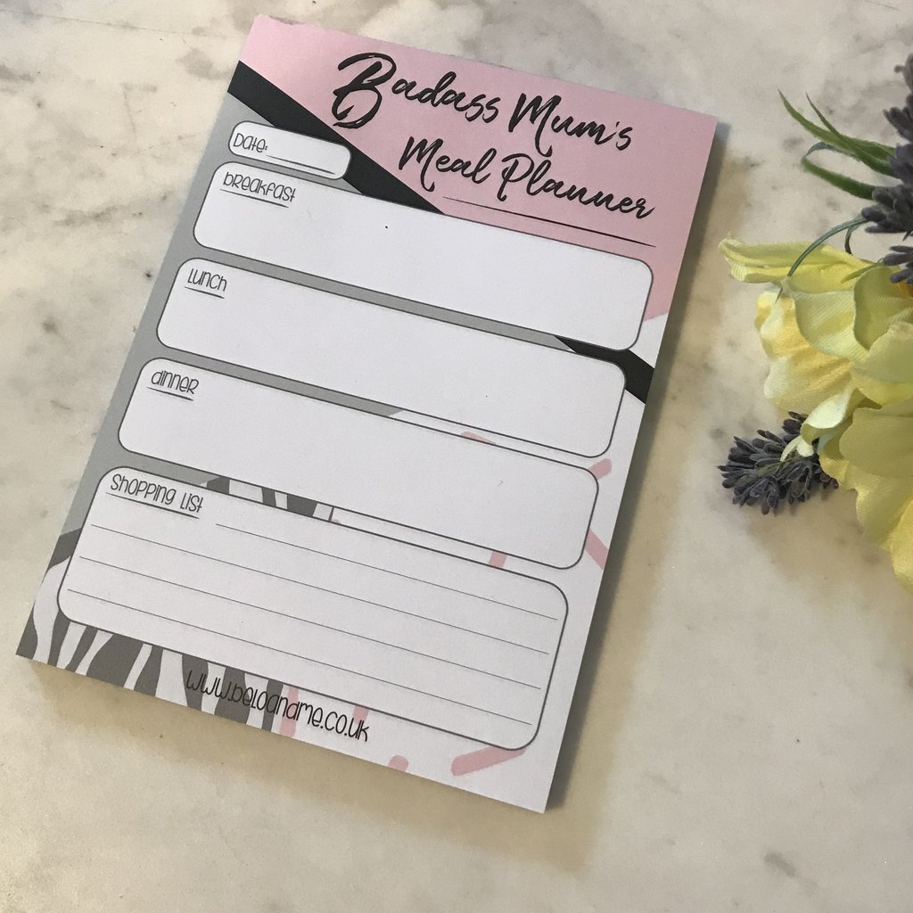 Badass Mum’s Meal Planner Pad