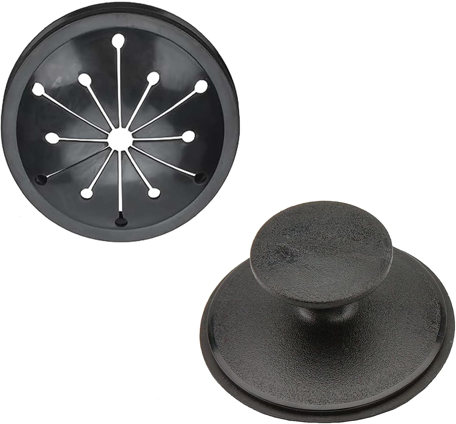 3-1/8 Inch Kitchen Sink Drain Splash Guard with Sink Stopper, Garbage Disposal Splash Guards with Sink Stopper, Multi-Function Kitchen Drain Plugs for GE, Whirlaway, Sinkmaster and Waste King
