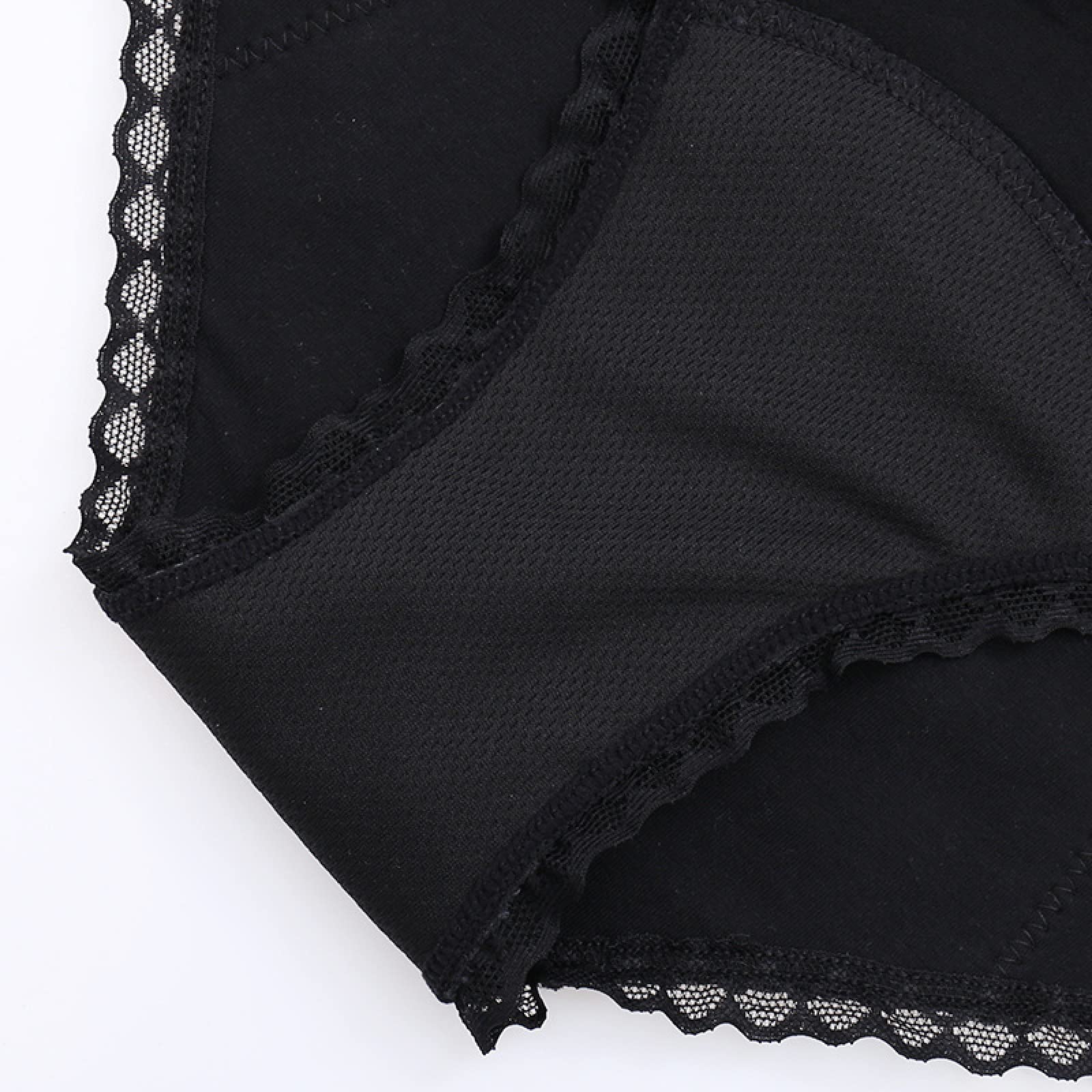 Shorties Femmes 3/5PCS Dentelle Pétale Culotte Physiologique Femme Culotte Anti-Fuite Avant et Après La Menstruation