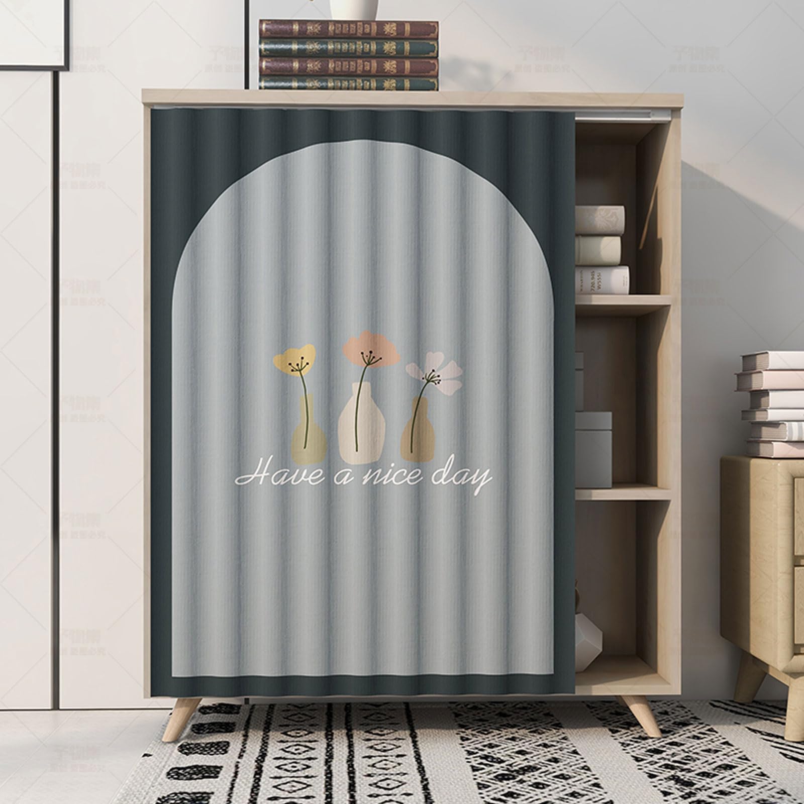 GoldeneAmeisen Gerneric Curtain Tiers,Blackout Short Curtains,Kitchen Curtains For Windows,Mould Resistant,Thermal Insulated Light Blocking,Machine Washable,for Small Window Basement Cupboard