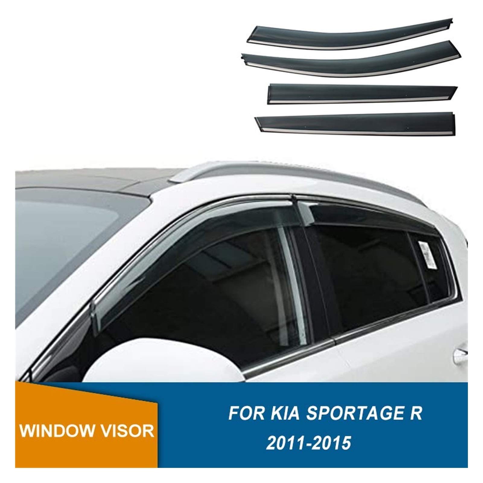 Buy Wind Deflectors For Kia Sportage R 2011 2012 2013 2014 2015 Side Window Visors