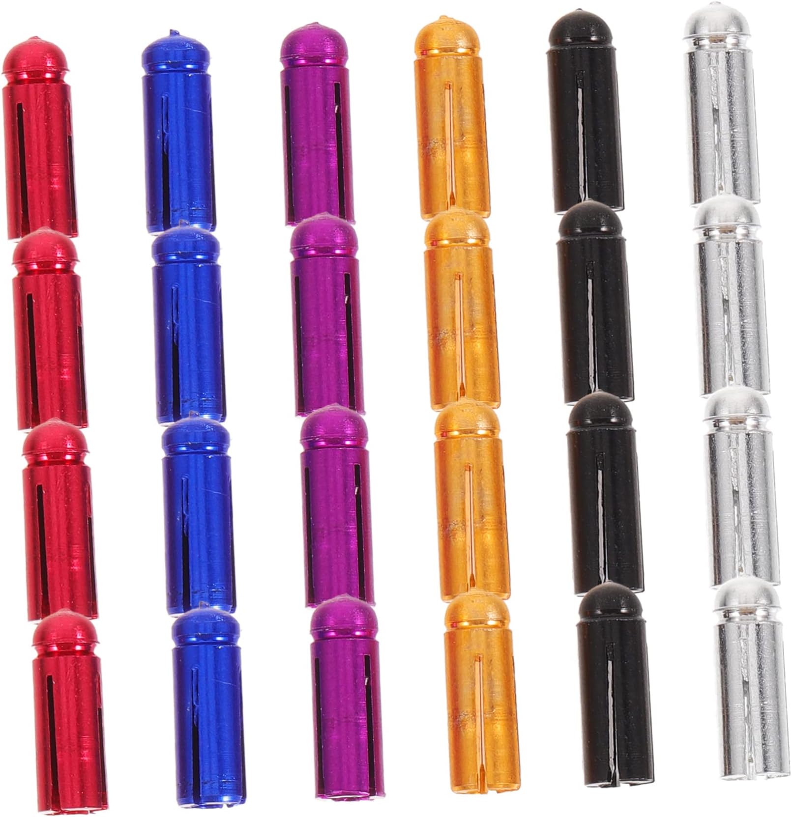 Dart Flight Wing Protectors 24pcs Metal Wing Corrector Set Fixed 90 Degree Flight Accessories Sturdy Material Multi-Colour