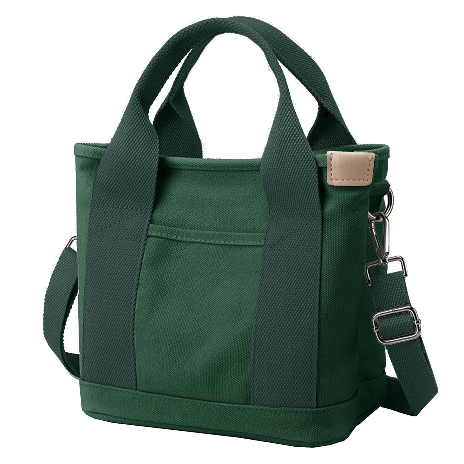 Canvas Tote Bag for Women,Small Totes Bags with Zipper Crossbody Purse with Pockets Large Shoulder Handbag,2 Sizes