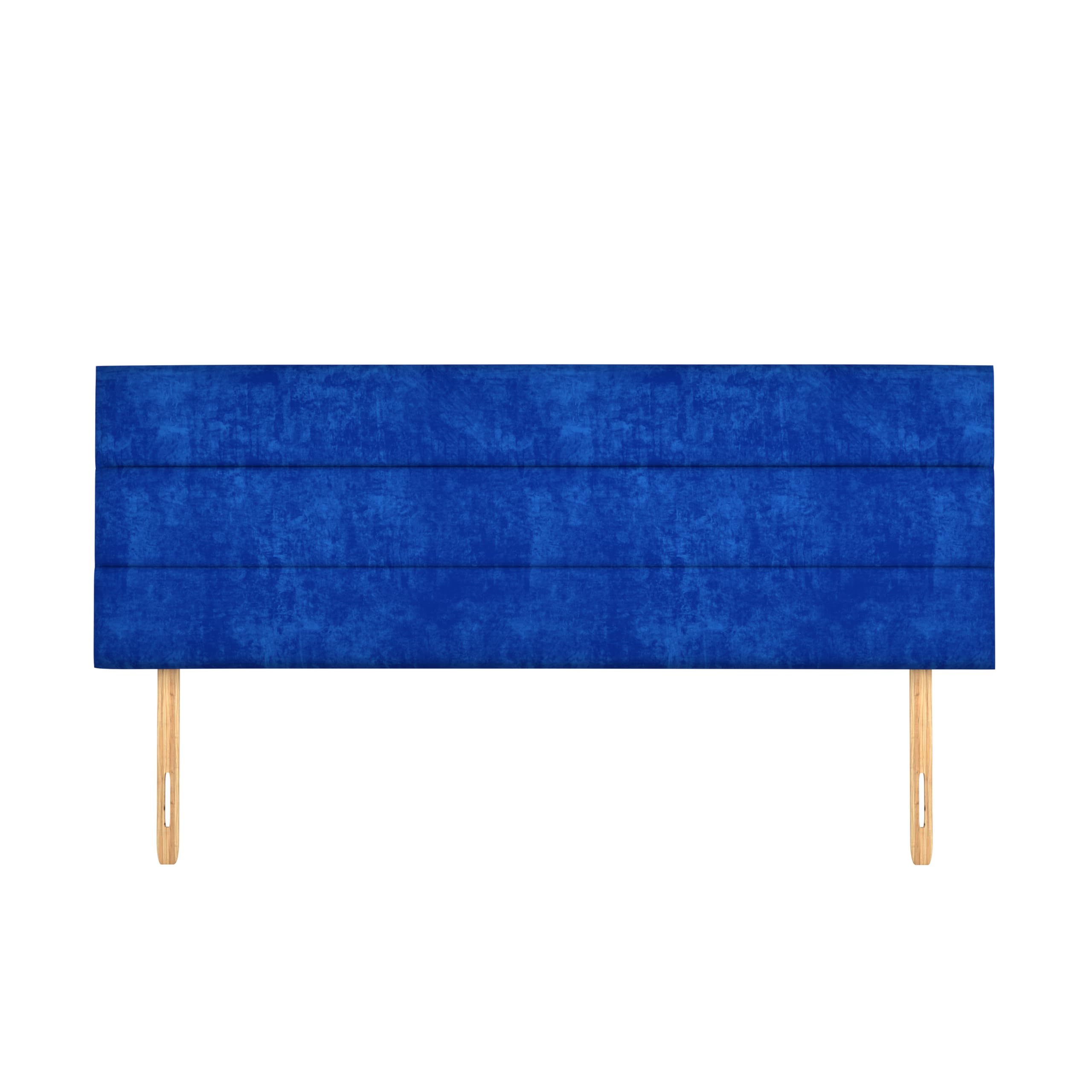 SANA SLEEP Dublin Plush Velvet HeadBoard - Luxury 20" Upholstered Design for Divan Beds - Multiple Fabric Options for Bedroom and Hotel Furniture - 4FT Small Double - Royal Blue