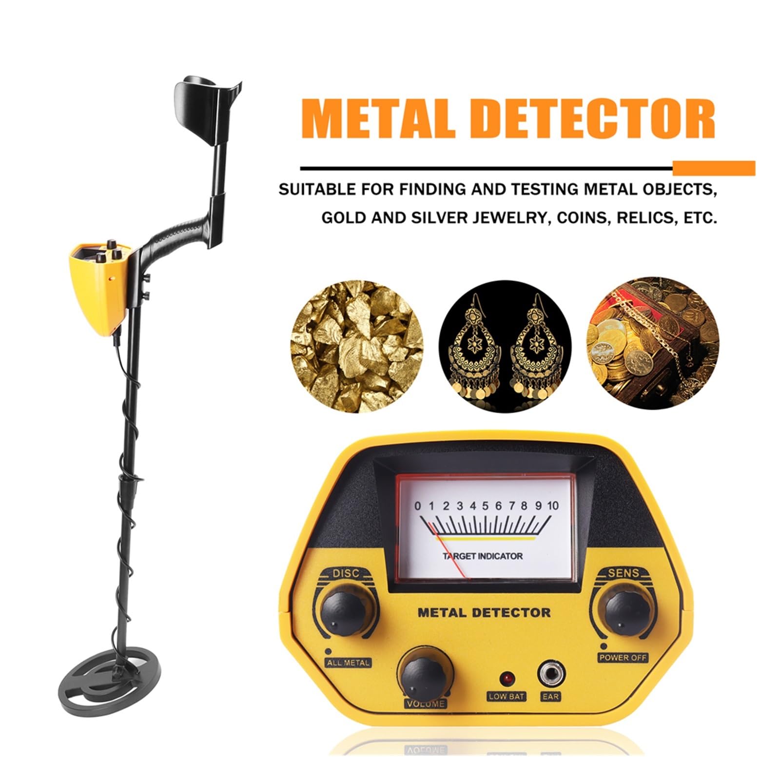 Wykrywacz metalu, GTX5030H Ręczny podziemny wykrywacz metali Wyszukiwarka skarbów Wysoka dokładność
